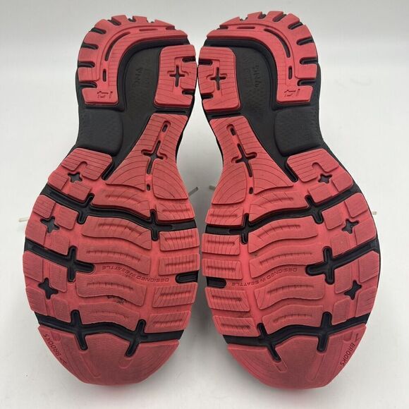 Sz US 9 EUR 40.5 UK 7- Brooks Ghost 14 White Purple Coral Shoe Sneakers Lace Up - Picture 7 of 10